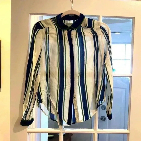 Anthropologie Tops - Anthropologie Maeve button down striped shirt